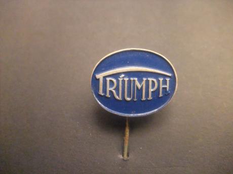 Triumph Brits merk van motorfietsen logo blauw